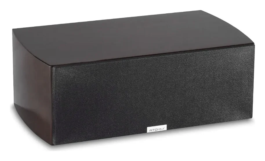 Atohm GT-Center-HD — finition Wengnut, avec cache