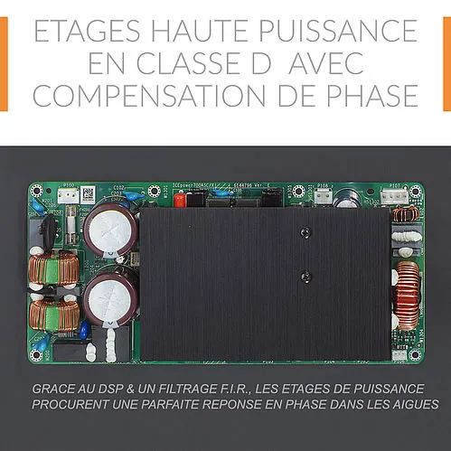 Atohm RS 700 GT Edition — carte d’amplification classe D avec compensation de phase par filtrage F.I.R.