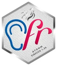 Atohm Sirocco 1.24 — badge à l’oreille « fr » dédié à l’Atohm Sirocco 1.24