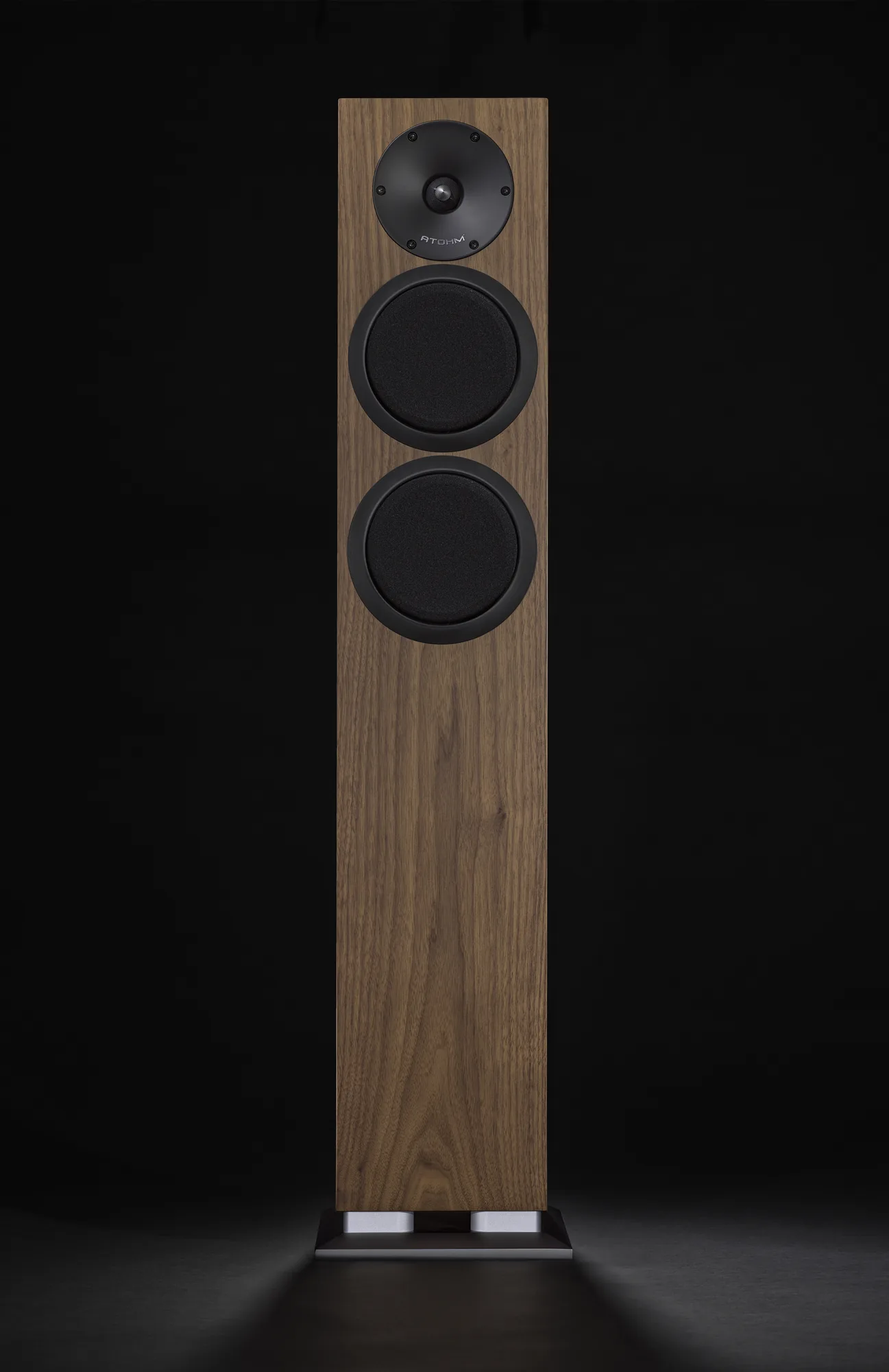 Atohm Sirocco 2.24 — finition noyer, vue de face