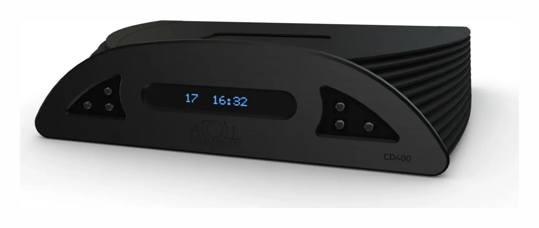 Atoll CD400SE / DR400SE — Finition aluminium brossé anodisé noir.