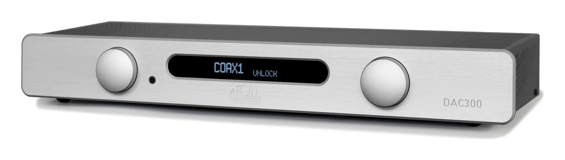 Atoll DAC300 — Finition aluminium brossé anodisé silver.