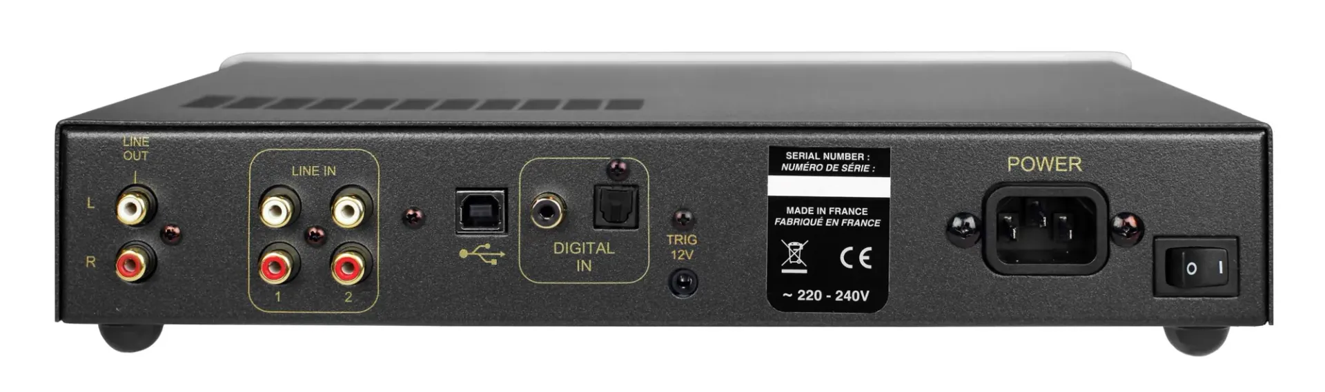 Atoll HD100 / HD120 — Face arrière du modèle HD100