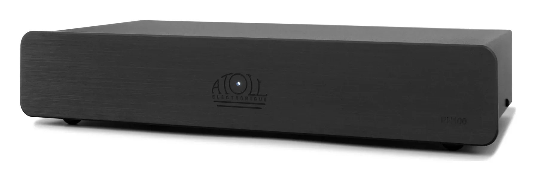 Atoll PH100 — Finition aluminium brossé anodisé noir.